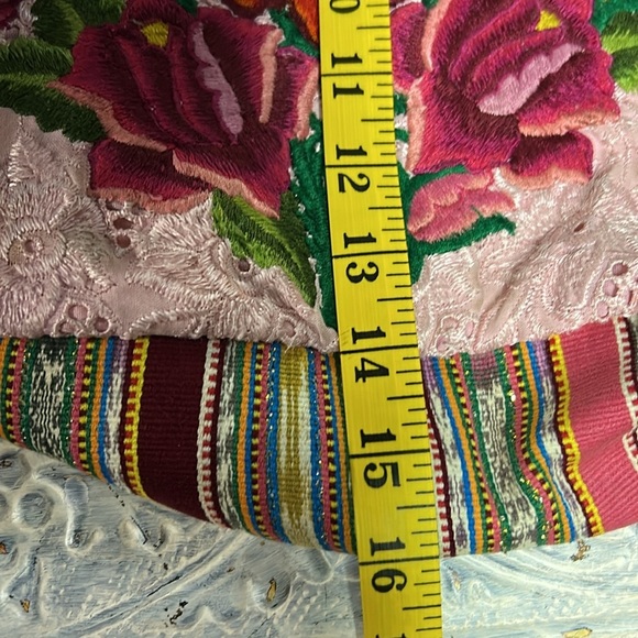 Women's Boho Bag Floral Tapestry Multi Colored Shoulder Strap - Picture 11 of 13